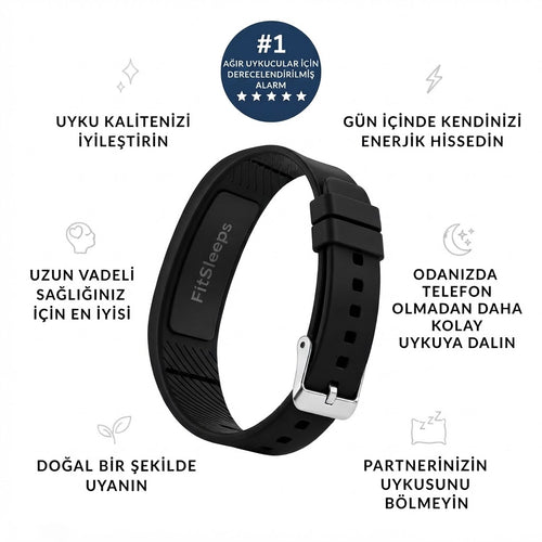 ✨ TİTREŞİMLİ BİLEKLİK - Sessiz Alarm ve Akıllı Uyku Bilekliği 🌙