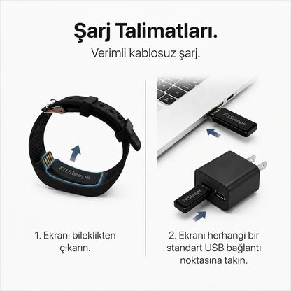 ✨ TİTREŞİMLİ BİLEKLİK - Sessiz Alarm ve Akıllı Uyku Bilekliği 🌙