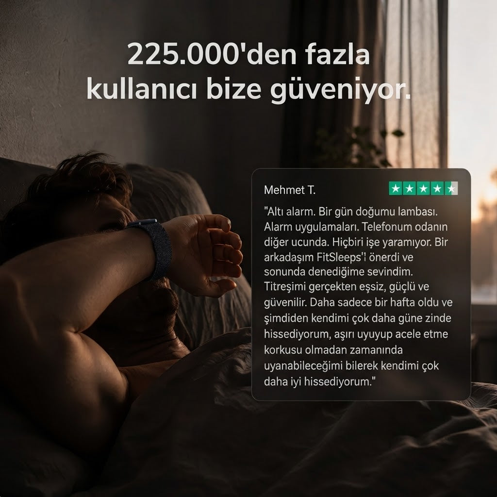 ✨ TİTREŞİMLİ BİLEKLİK - Sessiz Alarm ve Akıllı Uyku Bilekliği 🌙